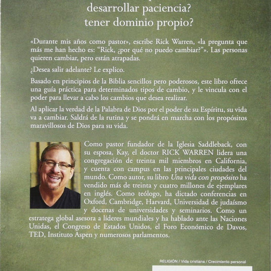 El poder de Dios para Transformar Su Vida- Rick Warren - Pura Vida Books