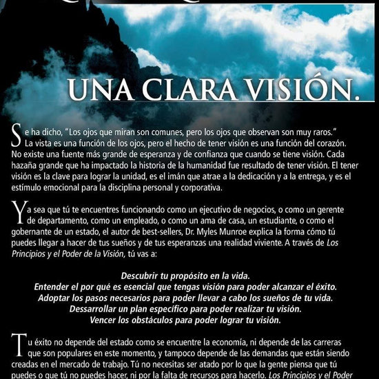 El Poder de la Visión - Myles Munroe - Pura Vida Books