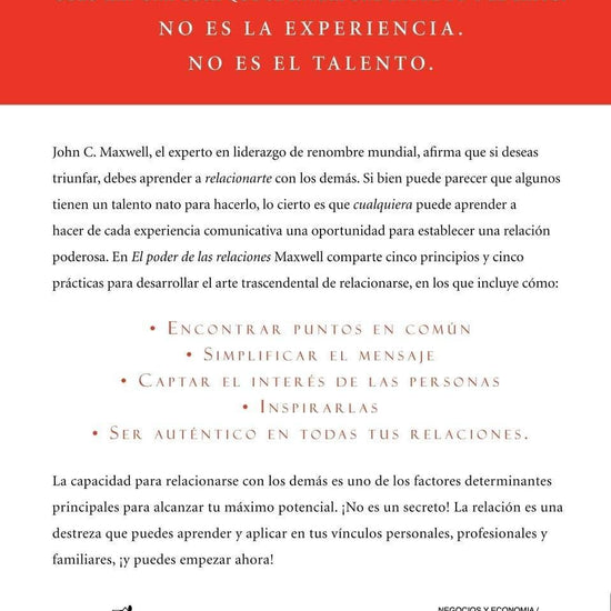 El poder de las relaciones - John C. Maxwell - Pura Vida Books