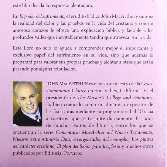 El poder del sufrimiento -John MacArthur - Pura Vida Books