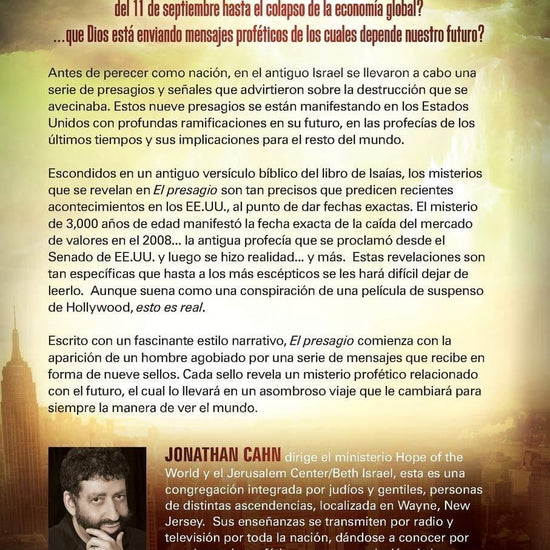 El Presagio - Johnathan Cahn - Pura Vida Books