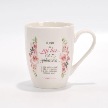 El Señor Es Mi Luz - Tazas Floral - Pura Vida Books