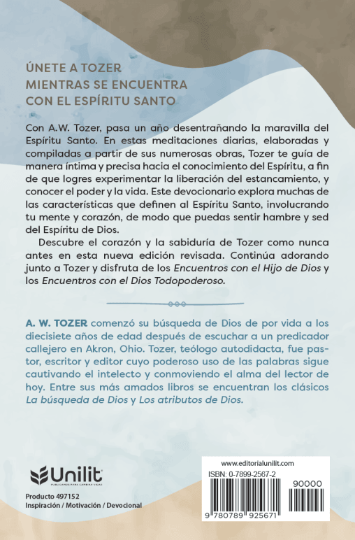 Encuentros con el Espíritu Santo - A. W. Tozer - Pura Vida Books