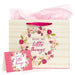 Enjoy The Little Things Large Gift Bag Set in Berry Hues with Card and Tissue Paper - Pura Vida Books
