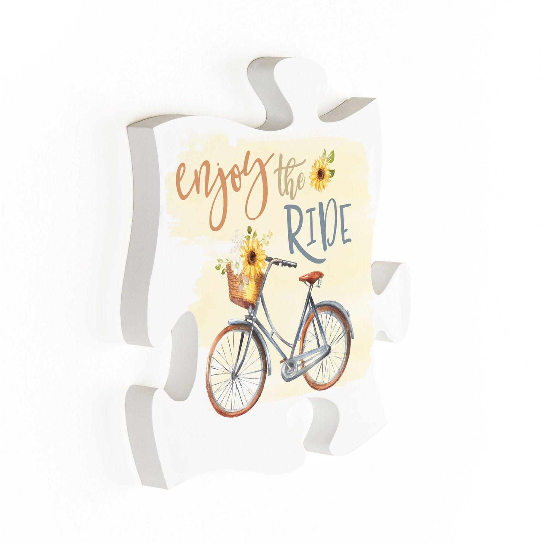 Enjoy The Ride Mini Puzzle Piece Décor - Pura Vida Books