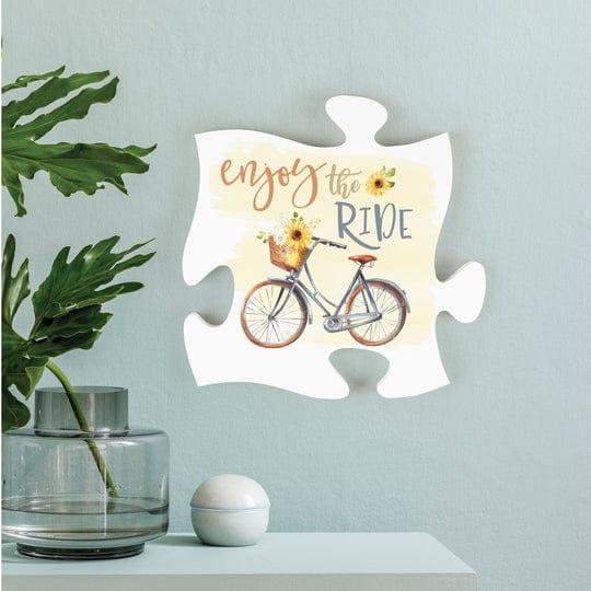 Enjoy The Ride Mini Puzzle Piece Décor - Pura Vida Books