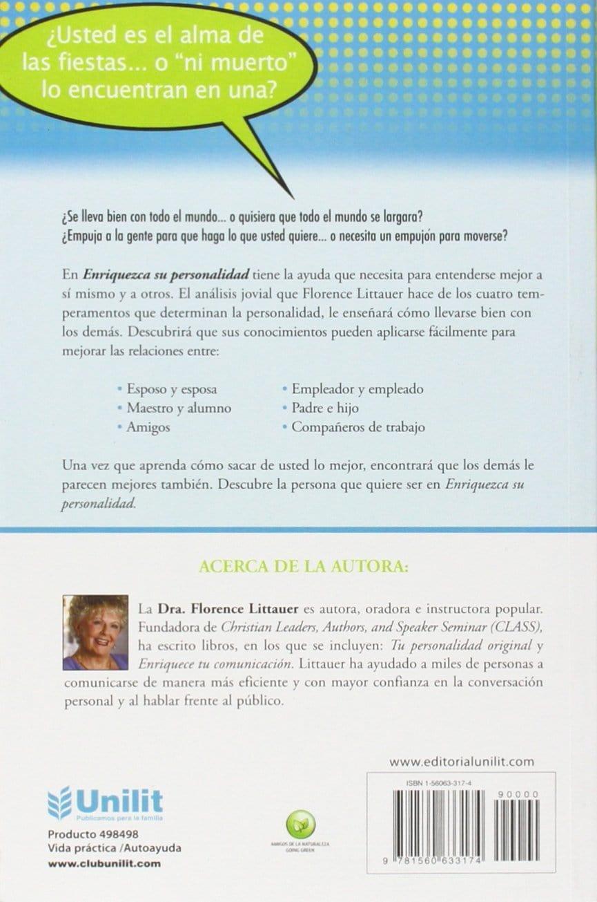 Enriquezca su Personalidad - Dra. Florence Littauer - Pura Vida Books