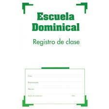 Escuela Dominical, Registro de Clase - Pura Vida Books