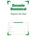 Escuela Dominical, Registro de Clase - Pura Vida Books