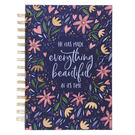 Everything Beautiful Large Wirebound Journal - Ecclesiastes 3:11 - Pura Vida Books