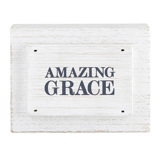 Face to Face Wood Block - Amazing Grace - Pura Vida Books