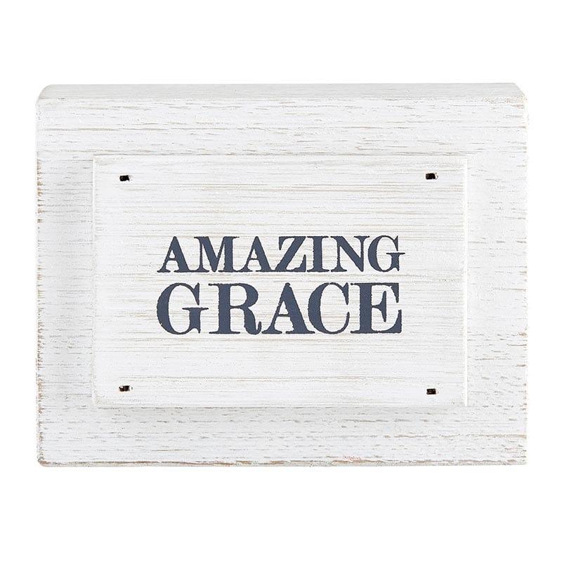 Face to Face Wood Block - Amazing Grace - Pura Vida Books