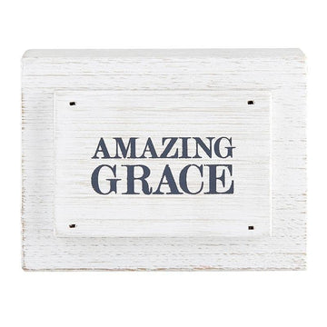 Face to Face Wood Block - Amazing Grace - Pura Vida Books