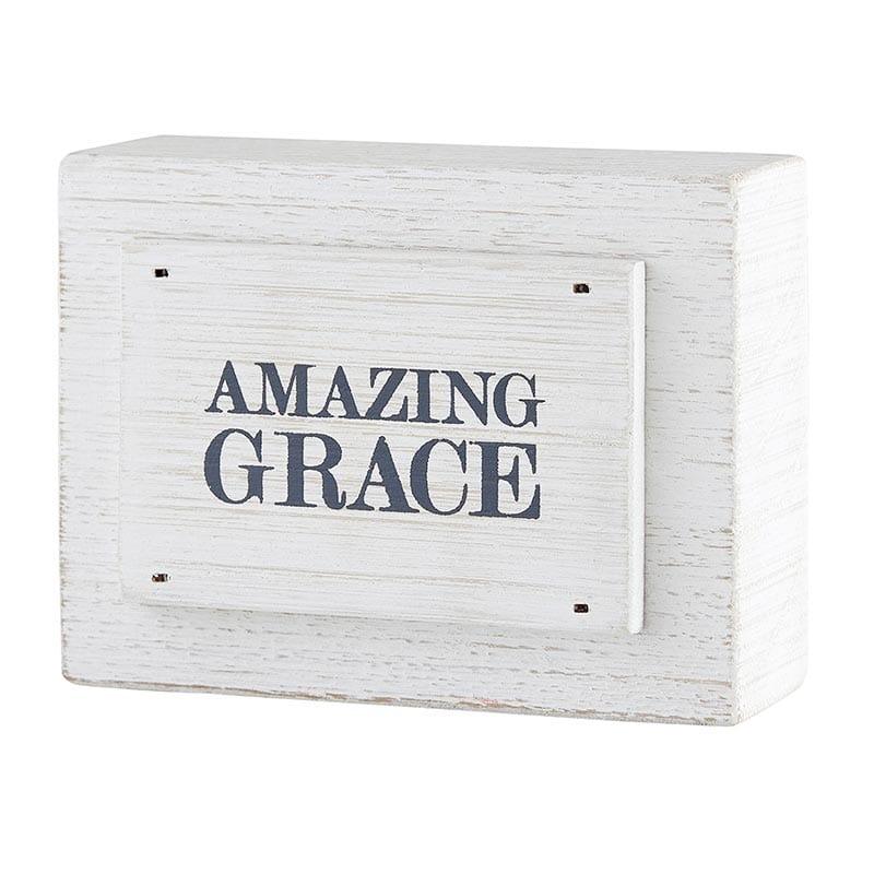 Face to Face Wood Block - Amazing Grace - Pura Vida Books