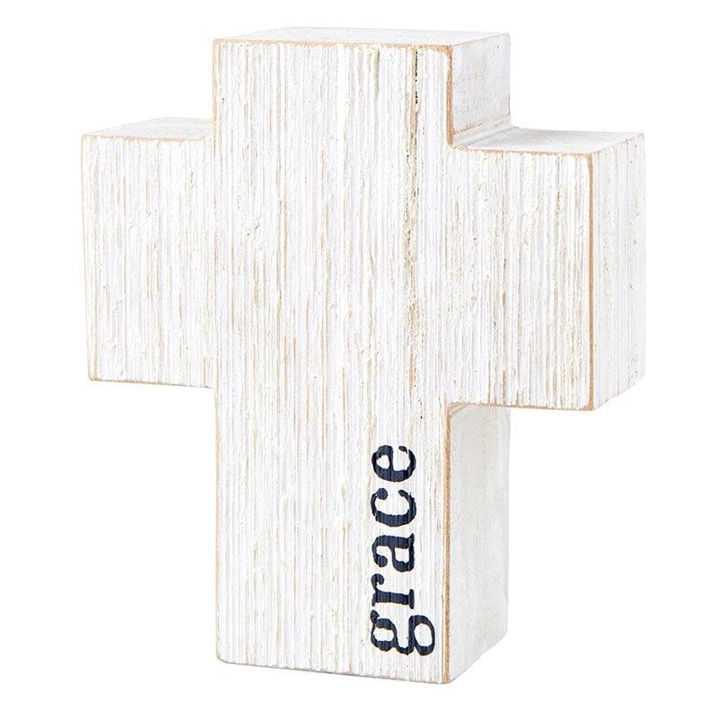 Face to Face Wood Cross - Grace - Pura Vida Books