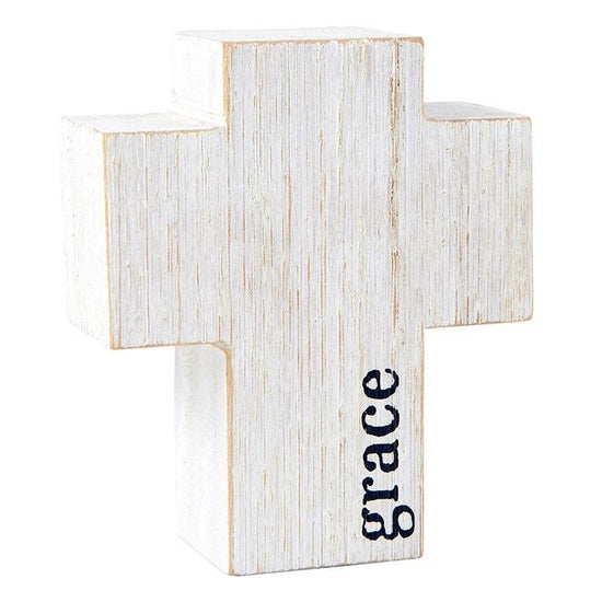 Face to Face Wood Cross - Grace - Pura Vida Books