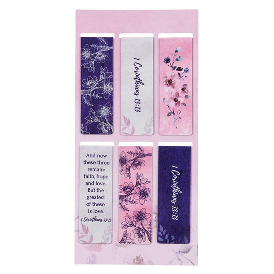 Faith Hope Love Magnetic Bookmark Set - Pura Vida Books