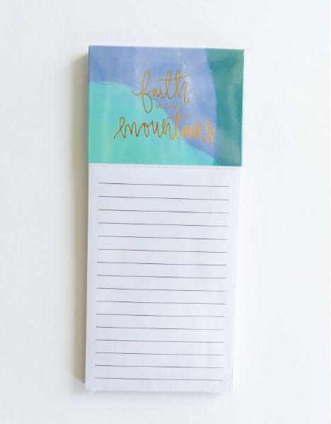 Faith Moves Mountains Magnetic Notepad - Pura Vida Books