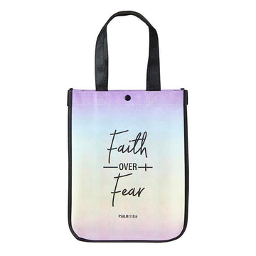 Faith Over Fear Small Eco-Friendly Tote Bag - Pura Vida Books