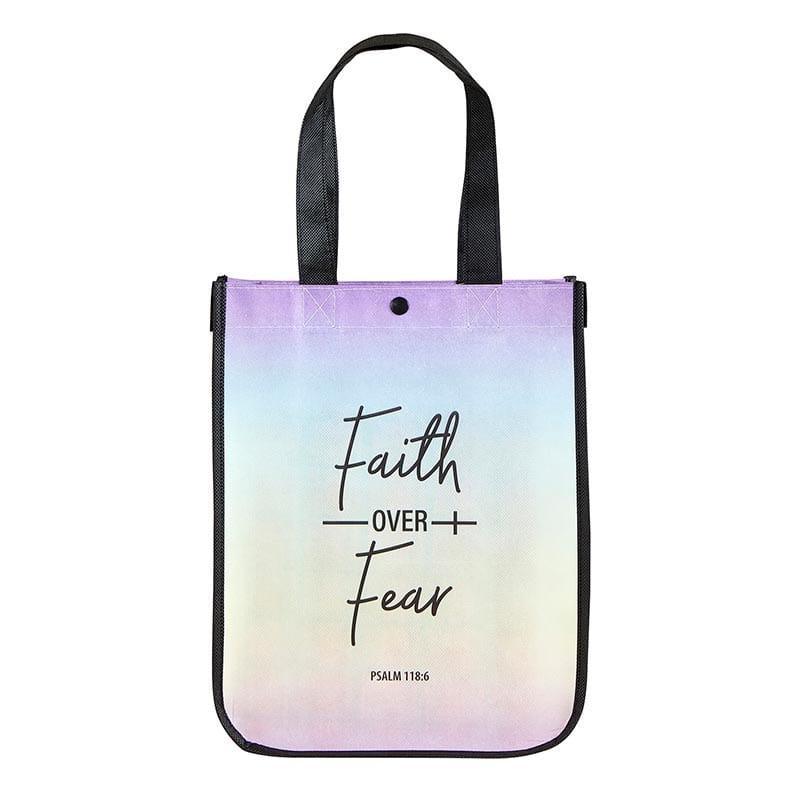 Faith Over Fear Small Eco-Friendly Tote Bag - Pura Vida Books