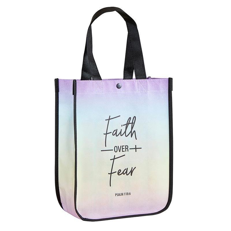 Faith Over Fear Small Eco-Friendly Tote Bag - Pura Vida Books