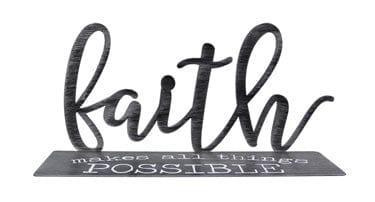 Faith Table Top Sign - Pura Vida Books