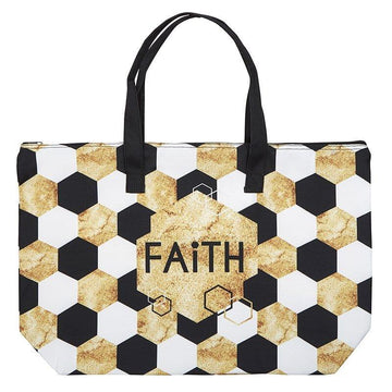 Faith Zipper Tote - Pura Vida Books