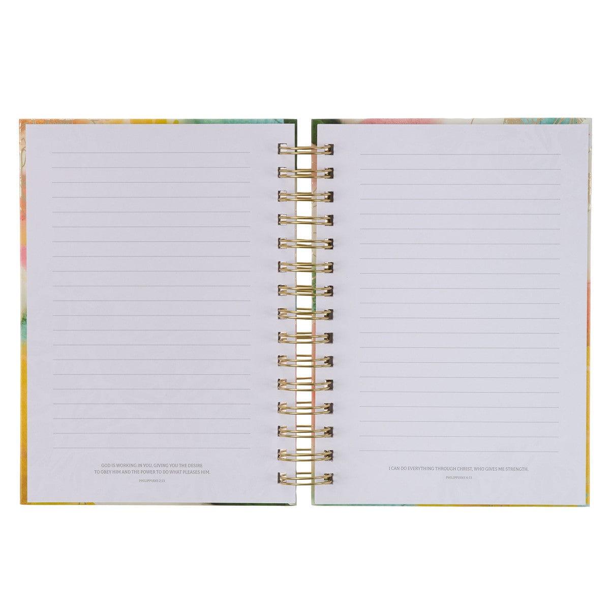 Faithfulness Pastel Meadow Wirebound Journal - Pura Vida Books