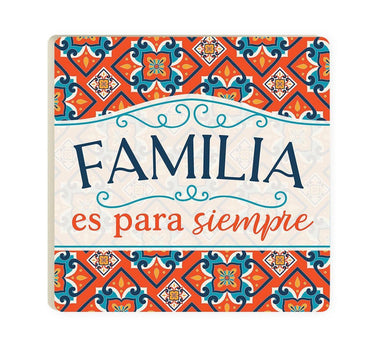Familia Es Para Siempre Posavaso Ceramica - Pura Vida Books