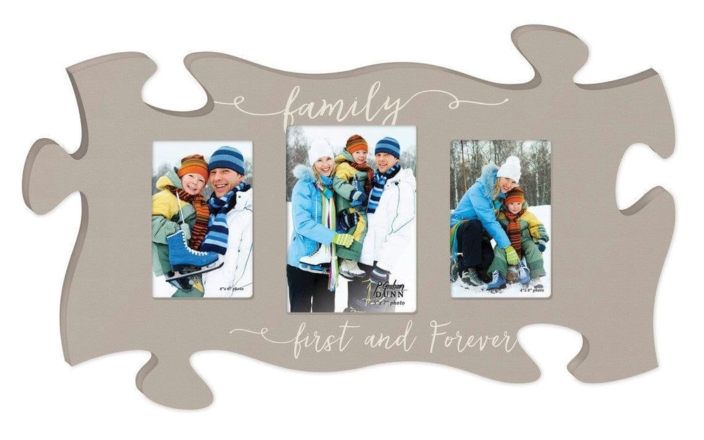 Family First & Forever Puzzle Piece Photo Frame - Pura Vida Books