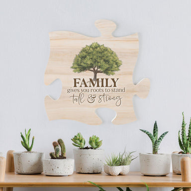 Family Gives You Roots To Stand Tall & Strong Cuadro Rompecabeza - Pura Vida Books