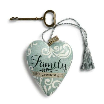 Family Life's Greatest Gift Art Heart - Pura Vida Books