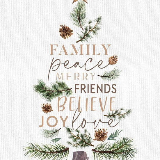 Family Peace Merry Friends Believe Joy Love Cuadro Canvas - Pura Vida Books