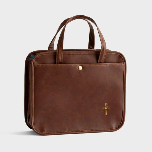 Faux Leather Bible Tote and Organizational Bag - Pura Vida Books