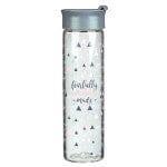 Fearfully and Wonderfully Made Glass Water Bottle - Psalm 139:14 - Pura Vida Books