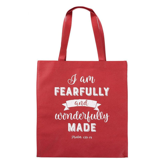 Fearfully And Wonderfully Made Tote Bag - Psalm 139:14 - Pura Vida Books