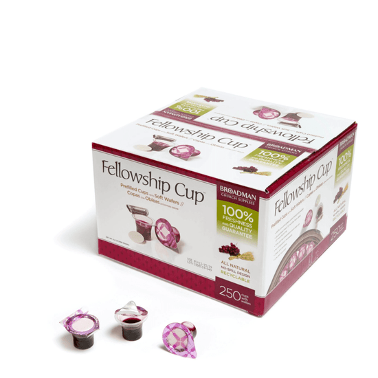 Fellowship Cup communion cups – juice and wafer – 250 Count Box - Pura Vida Books