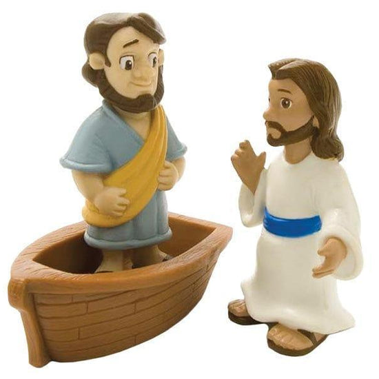 Figura de Juguete Jesús Camina Sobre el Agua - Pura Vida Books