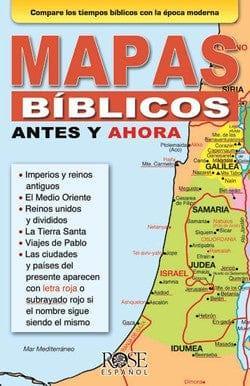 Folleto: Mapas Bíblicos Antes y Ahora - Pura Vida Books