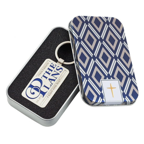 For I Know the Plans - Jeremiah 29:11 Keyring in Tin - Pura Vida Books