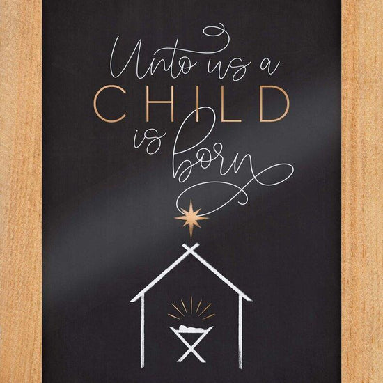 For Unto Us A Child Is Born Cuadro - Pura Vida Books