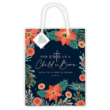 For Unto Us a Child is Born Gift Bag - Pura Vida Books
