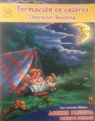 Formación En Valores: Actitud Positiva - Libro de Colorear/Bilingüe - Pura Vida Books
