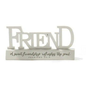 Friend, A Sweet Friendship Refreshes Your Soul Word Figure - Pura Vida Books