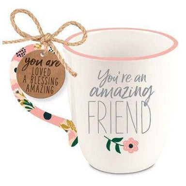 Friend, Philippians 1:7, Ceramic Mug, Floral - Pura Vida Books