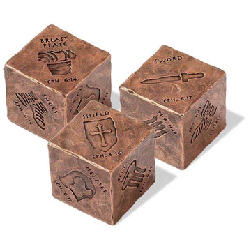 Full Armor of God Copper Desktop Cube - Pura Vida Books