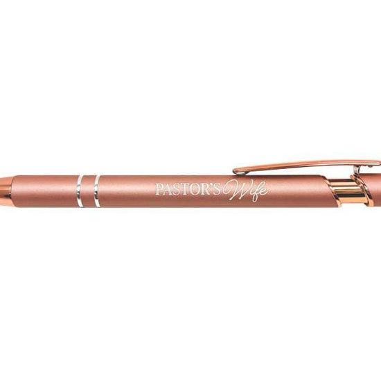 Gift Pen Soft Touch Pastor’s Wife Rose Gold - Pura Vida Books