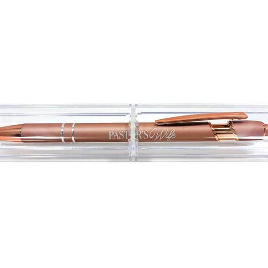 Gift Pen Soft Touch Pastor’s Wife Rose Gold - Pura Vida Books