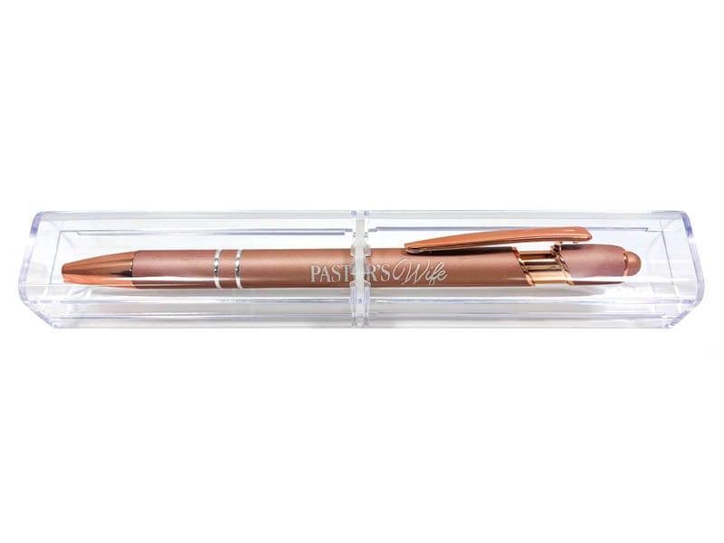 Gift Pen Soft Touch Pastor’s Wife Rose Gold - Pura Vida Books