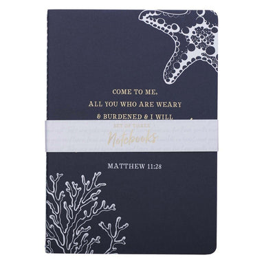 Give You Rest Medium Notebook Set - Matthew 11:28 - Pura Vida Books